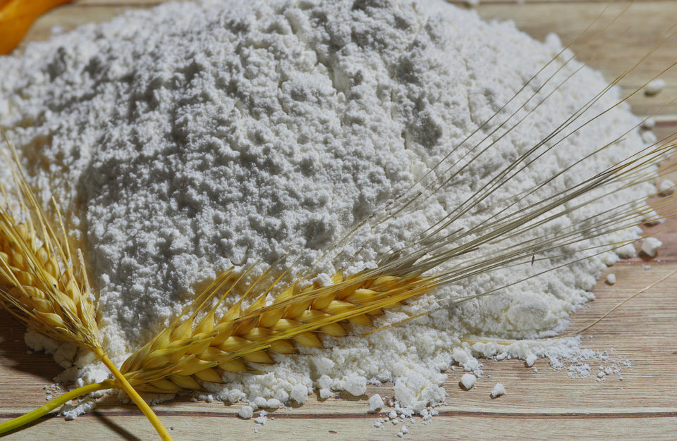 White gari flour and wheat