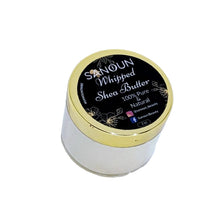 Load image into Gallery viewer, Top view of a bottle of whipped Shea Butter
